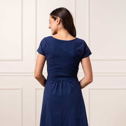 Organic Tie-Waist Knit Dress