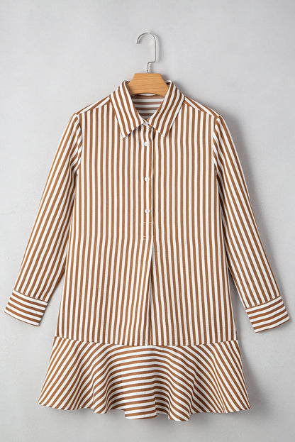 Yamileth Shirt Mini Dress Long Sleeve Top