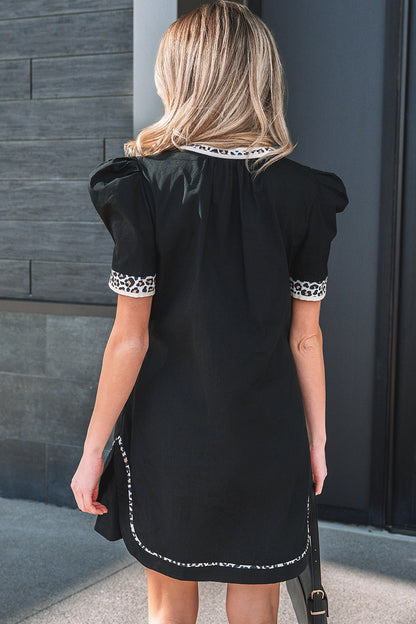 Ruth Sleeve Shift Mini Dress