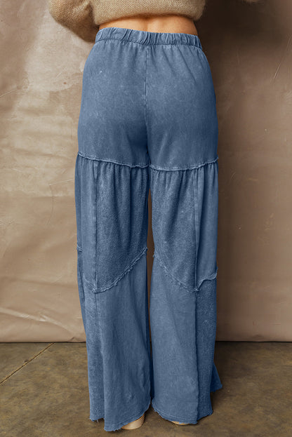 Lucy Leg Patchwork Drawstring Pants
