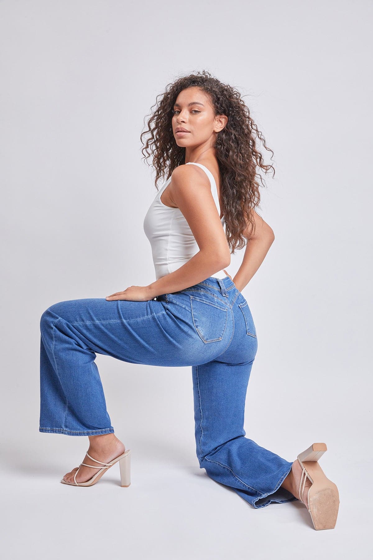 Women’s WannaBettaButt Low Rise Wide Leg Jeans