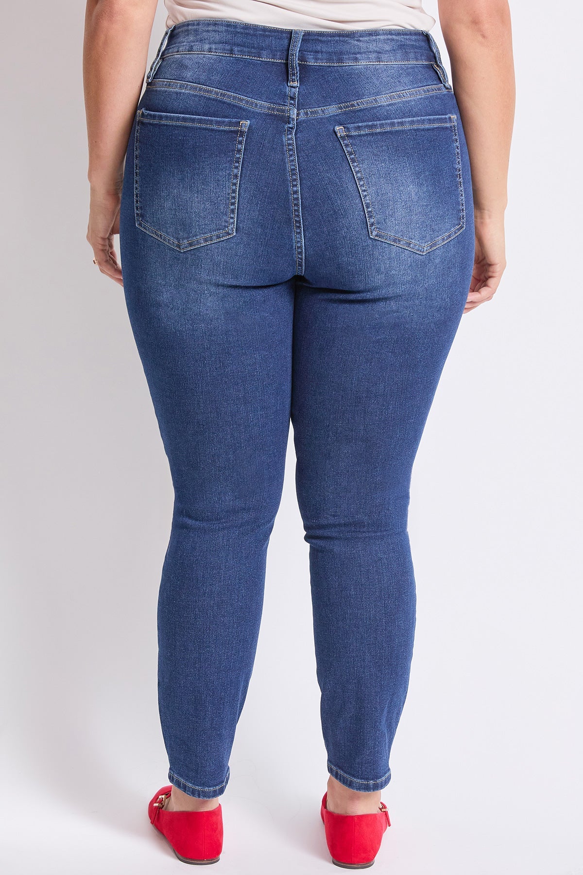 Women's Plus Basic 5 Pocket Skinny High Rise Jeans