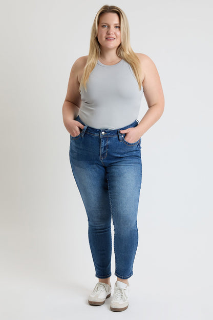 Women's Plus High Rise Curve Confidence WannaBettaButt Skinny Jeans