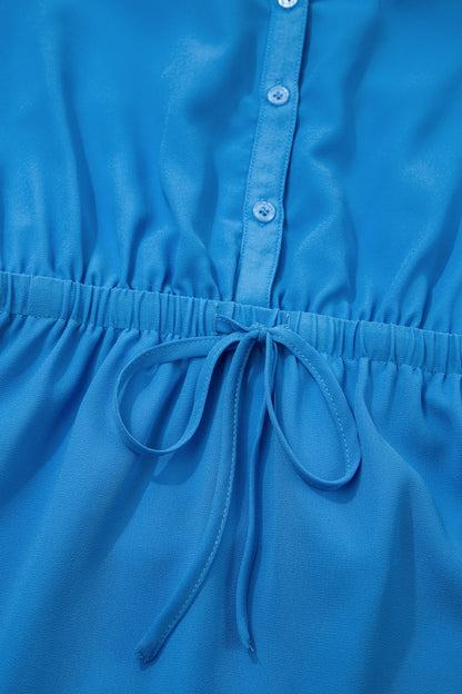 Lila Elastic Waist Sleeveless Shirt