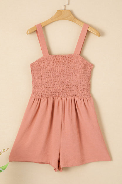 Ellis Casual Smocked Sleeveless Romper